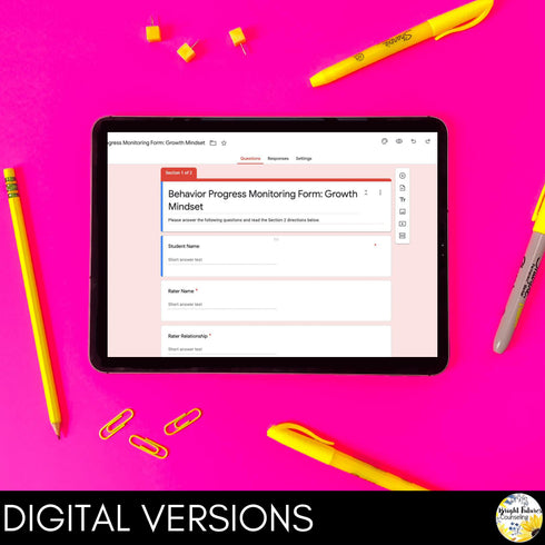 Growth Mindset Individual Counseling Curriculum | Strategies and Data Tracking